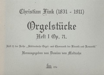 Orgelstcke Band 1 op.71