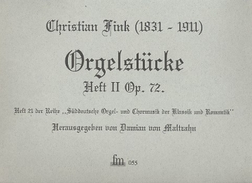 Orgelstcke Band 2 op.72