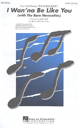 I wanna be like You - The Bare Necessities for mixed chorus (SATB) and instrumnets vocal score
