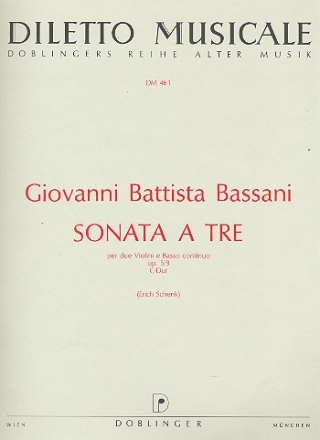Sonata a tre C-Dur op.5,9 fr 2 Violinen und Bc Stimmebn