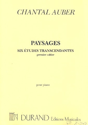 Paysages 6 tudes transcendantes vol.1 pour piano (1996)
