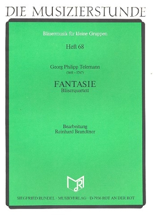 Fantasie fr 2 Trompeten, Posaune (Horn) und Tuba Partitur und Stimmen