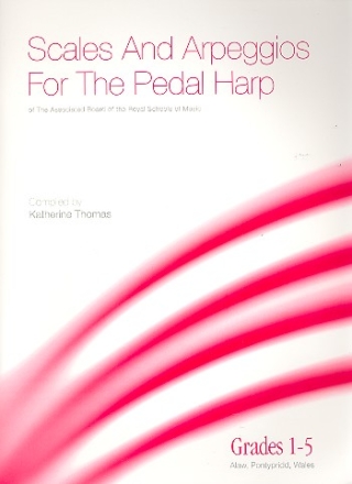 Scales and Arpeggios Grades 1-5 for pedal harp