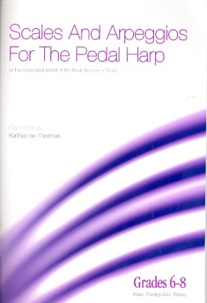 Scales and Arpeggios Grades 6-8 for pedal harp