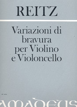 Variazioni di bravura fr Violine und Violoncello 2 Spielpartituren