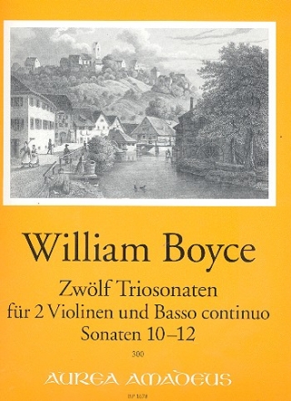 12 Sonaten Band 4 (Nr.10-12) fr 2 Violinen und Bc Stimmen