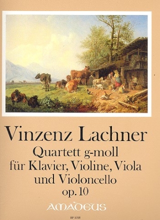 Quartett g-Moll op.10 fr Klavier, Violine, Viola und Violoncello Stimmen