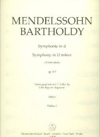 Sinfonie d-Moll Nr.5 op.107 fr Orchester Violine 1