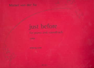 Just before (+CD) for piano and soundtrack