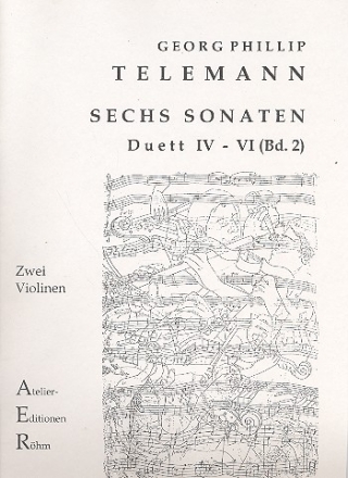 6 Sonaten Band 2 (Nr.4-6) fr 2 Violinen Stimmen