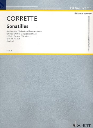 Sonatileso e-Moll op.19 no.5,6 fr Querflte (Violine) un Bc