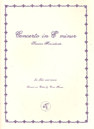 Concerto e minor for flute and piano