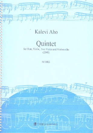Quintet for flute, violin, 2 violas and cello score,  archive copy