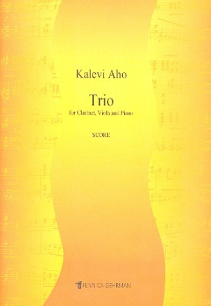 Trio for clarinet, viola and piano score