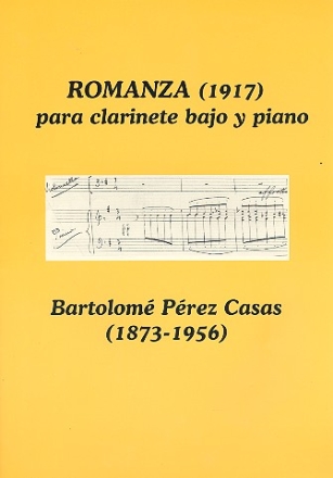 Romanza for bass clarinet and piano (1917)