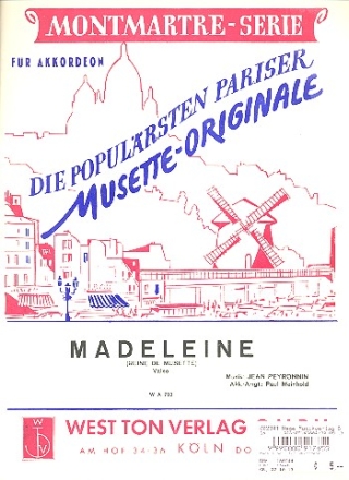 Madeleine: für Akkordeon