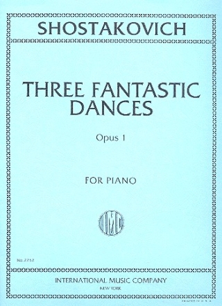 3 Fantastic Dances op.1  for piano