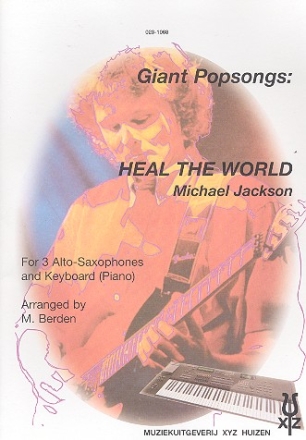 Heal the World for 3 alto saxophones and keyboard (piano)