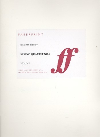 String Quartet no.1 parts Verlagskopie