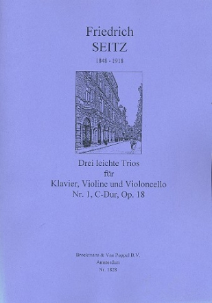 Trio C-Dur Nr.1 op.18  für Violine, Violoncello und Klavier Stimmen