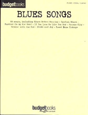 Budget Books: Blues Songs songbook piano/vocal/guitar