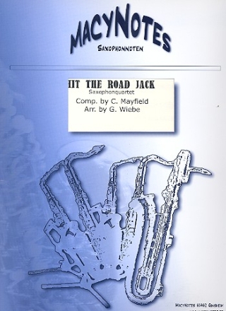 Hit the Road Jack fr 4 Saxophone (AATBar) Partitur und Stimmen