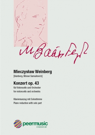 Konzert op.43 fr Violoncello und Orchester Klavierauszug und Solostimme