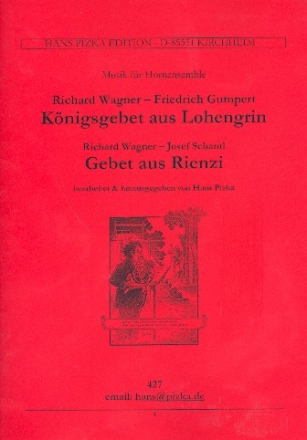 Knigsgebet aus Lohengrin und Gebet aus Rienzi fr 4 Hrner Partitur und Stimmen