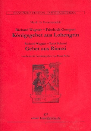 Knigsgebet aus Lohengrin und Gebet aus Rienzi fr 4 Hrner Partitur und Stimmen