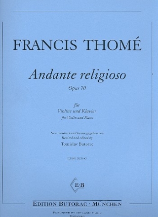 Andante religioso op.70 fr Violine und Klavier