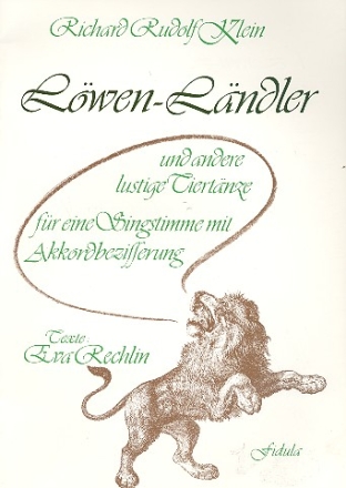 Lwen-Lndler und andere lustige Tiertnze fr Singstimme mit Akkordbezifferung