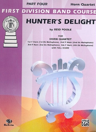 Hunter's Delight for horn quartet score+parts