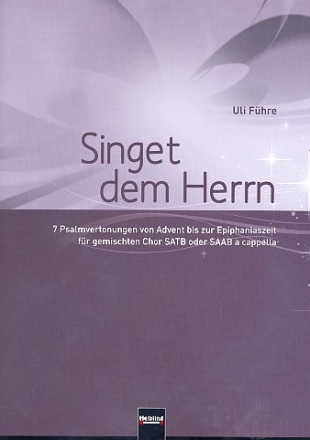 Singet dem Herrn fr gem Chor a cappella Partitur