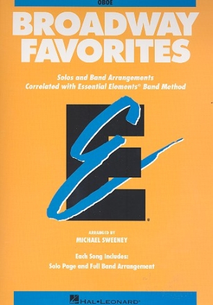 Broadway Favorites: for concert band oboe