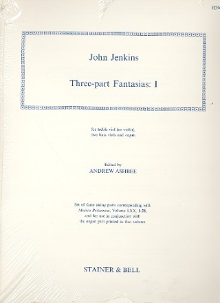 3-Part Fantasias vol.1 for treble viol (violin), 2 bass viols and organ string parts