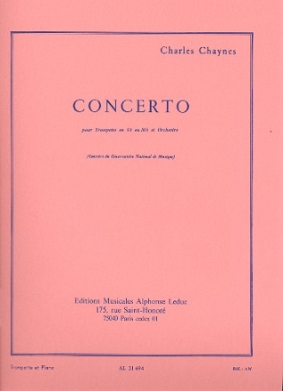 Concerto pour trompette et orchestre pour trompette et piano