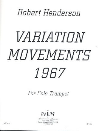 Variation Movements 1967 for solo trumpet