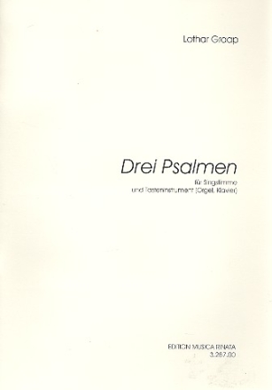 3 Psalmen fr Gesang und Orgel (Klavier)