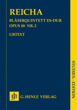 Quintett Es-Dur Nr.2 op.88 fr Flte, Oboe, Klarinette, Horn in Es und Fagott Studienpartitur