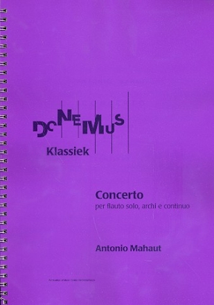 Concerto for flute, strings and bc score