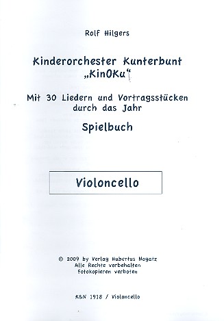 KinOKu - Kinderorchester Kunterbunt fr flexibles Ensemble Violoncello