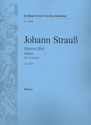 Wiener Blut op.354 fr Orchester Partitur