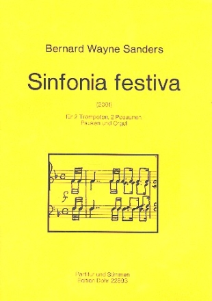 Sinfonia festiva fr 2 Trompeten, 2 Posaunen, Pauken und Orgel Stimmen
