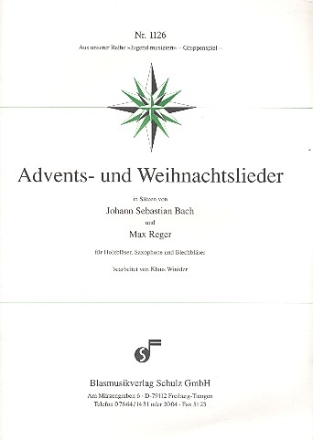 Advents- und Weihnachtslieder fr 4-stimmiges Blserensemble Partitur und Stimmen