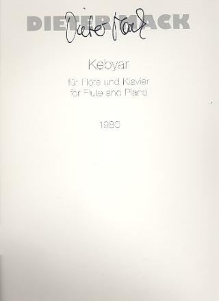 Kebyar fr Flte und Klavier