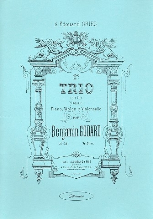 Trio F-Dur op.72 Nr.2 fr Violine, Violoncello und Klavier Stimmen,  Reprint