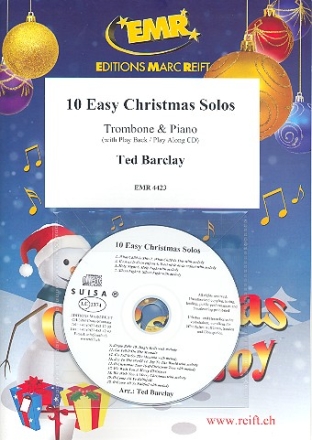 10 easy Christmas Solos (+CD) for trombone and piano