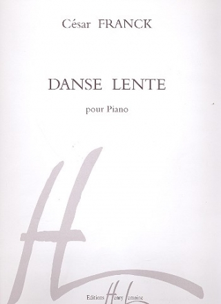 Danse lente  pour piano