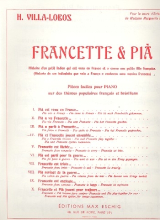 Pi et Francette jouent ensemble pour piano