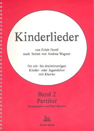 Kinderlieder Band 2 fr Kinderchor und Klavier Partitur